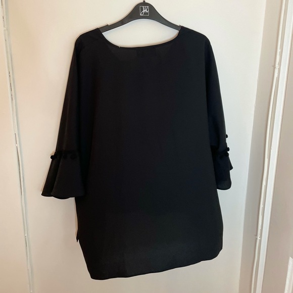 NWT Joseph Ribkoff 3/4 sleeve black Blouse size 8 - Picture 5 of 6